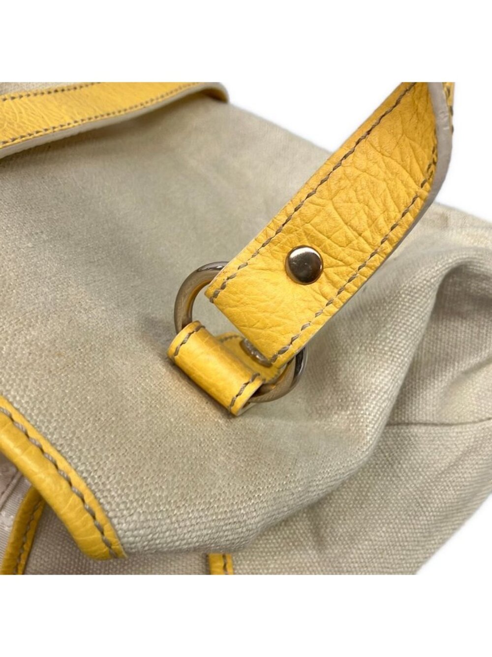 Celine Tote Lily Beige Yellow Leather - Picture 11 of 15